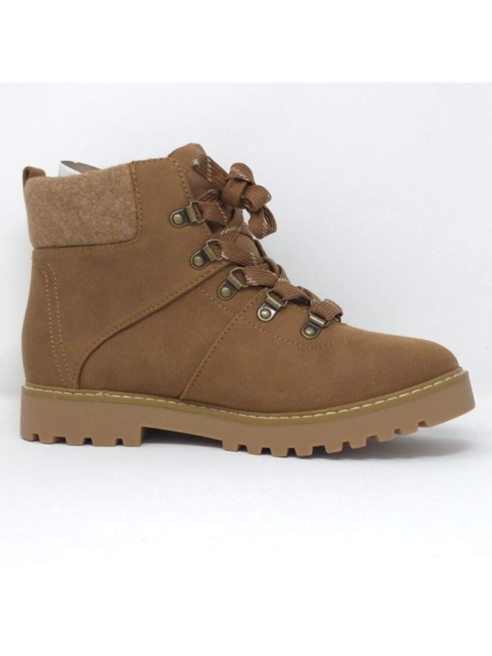 CLIFFS BY WHITE MOUNTAIN Connie Cushioned Lace Up City Hiker Ankle Boot Brown 9M - Picture 4 of 7